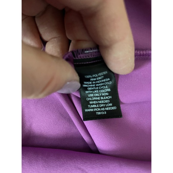Worthington Women’s Lilac V-Neck‎ Sheath Midi Dress Size Small - Picture 6 of 10